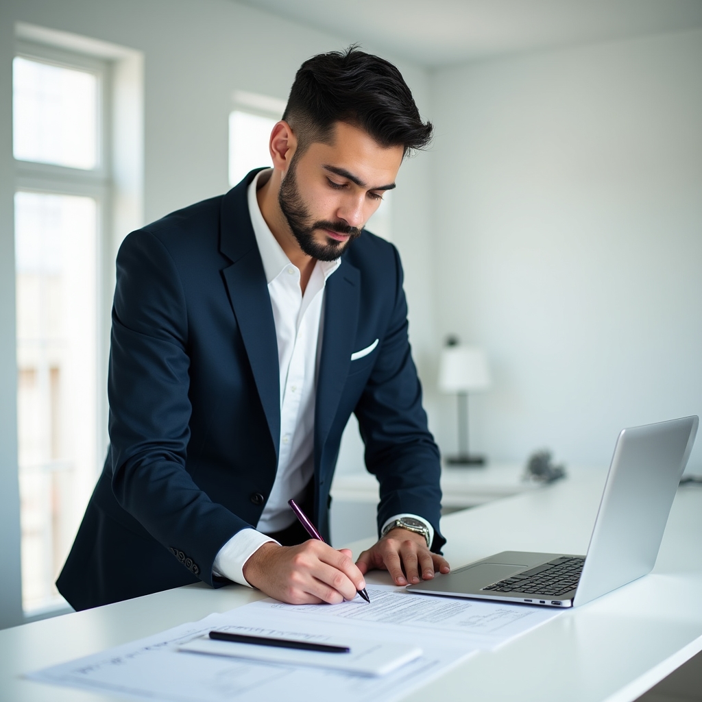 Руководитель пишет деловой документ